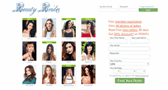 Desktop Screenshot of beauty-brides.com